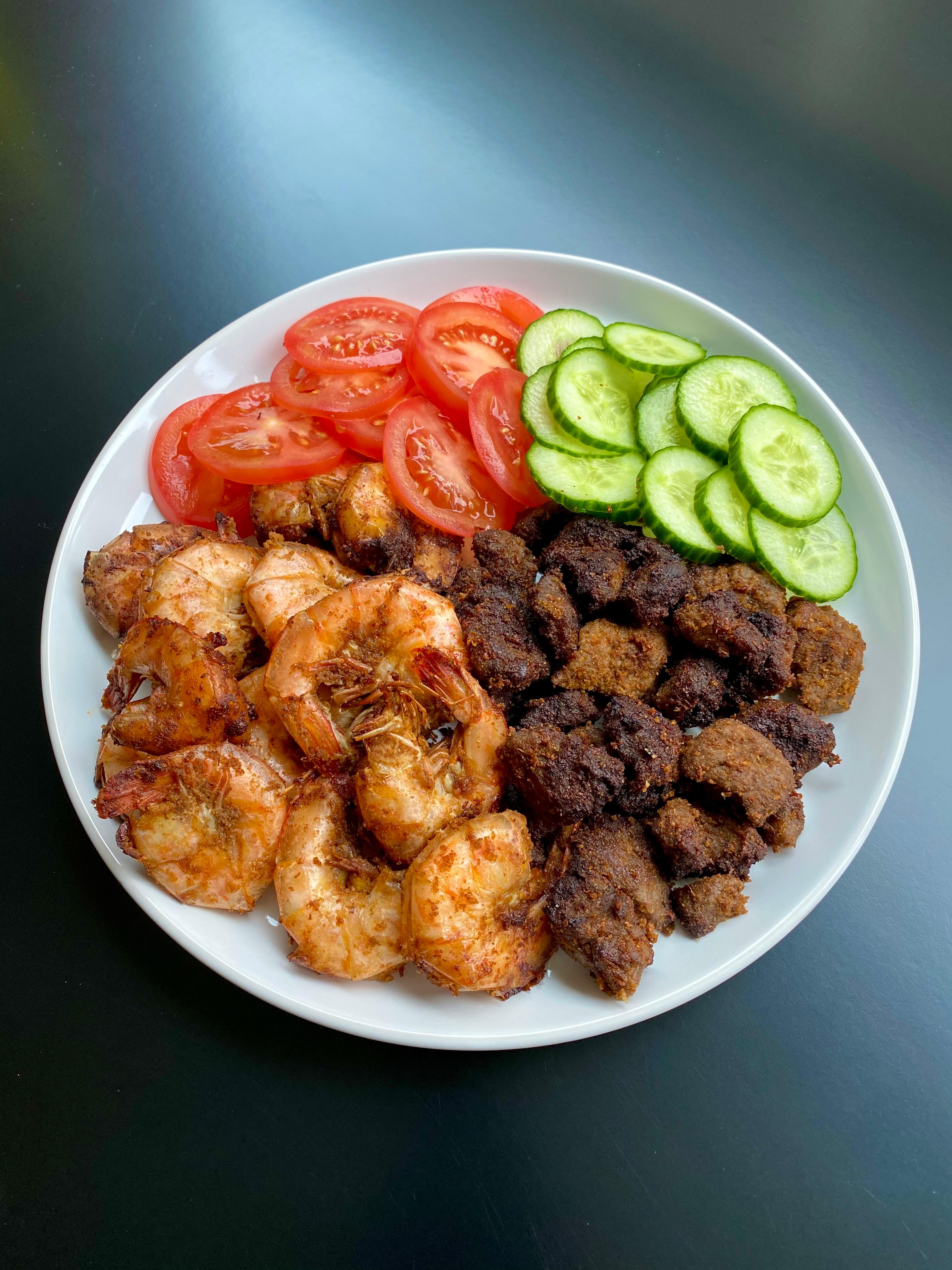 Suya Beef & Tiger Prawns